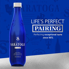 Saratoga Spring Water, 12 Pack, 16 Fl Oz | Still Water | Recycled PET Plastic