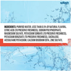 Splash Refresher Mandarin Orange Flavored Water, 16.9 Fl Oz, Plastic Bottle, Pack of 12