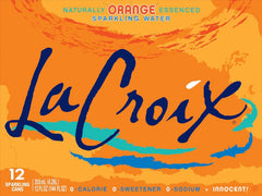 La Croix Sparkling Water, Orange, 12 Fl Oz (pack of 12)