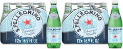 S.Pellegrino Sparkling Natural Mineral Water, Plastic Bottles, 16.9 Fl Oz (Pack of 24)