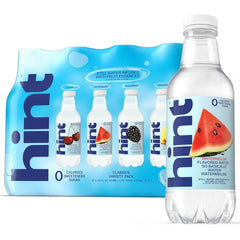 Hint Flavored Water Zero Sugar 0 Calories - Best Sellers Variety (12 pack) | Crisp, refreshing water, fruit flavors. 0 calories, 0 sugar, 0 sweeteners. Hydration for wellness. Gluten-free, Kosher, Vegan