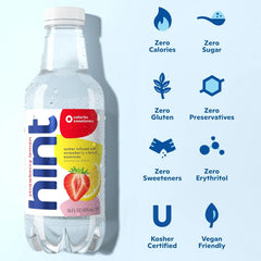 Hint Bottled Water, Blue Variety Pack and Red Variety Pack Bundle - Purified Flavored Water with Zero Calories, Sugar Free, Natural Flavors - 16 Fl Oz (Pack of 24)