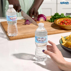 SPLASH REFRESHER Flavored Water Bottles, Acai Grape Flavor - 12 Pack | Refreshing Flavored Bottled Water with Electrolytes - Zero Sugar & Zero Calories - 8 Fl Oz