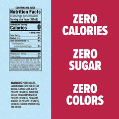 SPLASH REFRESHER Sparkling Water, Black Cherry - 8-Pack, 12 Fl Oz Cans - Flavored Carbonated Seltzer Water with Electrolytes, Zero Sugar & Zero Calories