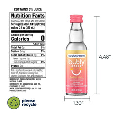 SodaStream - Bubly Fruit Drops | Zero Calories | Variety Pack, New Flavors added, Pack of 6 (8 Fl Oz)