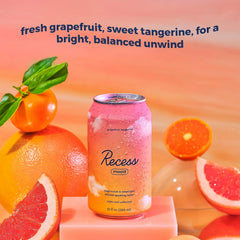 Recess Mood Calm Drink, Grapefruit Tangerine, 12 Pack