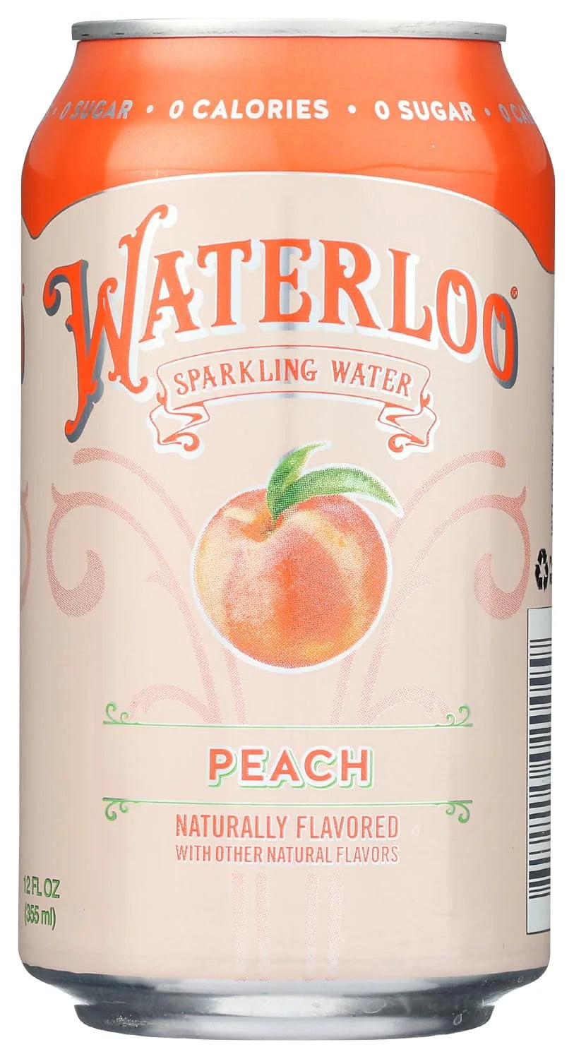 Waterloo Sparkling Water Waterloo Peach Sparkling Water, 12 Fl oz, 12 Fl oz