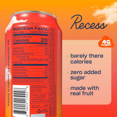 Recess Mood Calm Drink, Blood Orange, 12 Pack