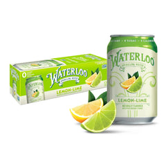 Waterloo Sparkling Water, Lemon-Lime, 12 Fl Oz Cans (Pack of 12) | Naturally Flavored, Zero Calories and Zero Sugar or Sweeteners