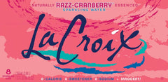 La Croix, Sparkling Water Cran-Raspberry, 96 Ounce Pack of 8