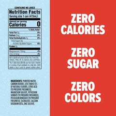 SPLASH REFRESHER Sparkling Water, Blood Orange - 12-Pack, 16 Fl Oz Cans - Flavored Carbonated Seltzer Water with Electrolytes, Zero Sugar & Zero Calories