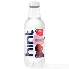Hint Flavored Bottled Water, Cherry - Purified Water Beverages with Zero Calories, Natural Flavors, and Sugar Free - 16 Fl Oz (Pack of 12)