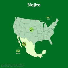 Spindrift Sparkling Water, Nojito Flavored, Made with Real Squeezed Fruit, 12 Fl Oz Cans, Pack of 24 (Only 4 Calories per Can)