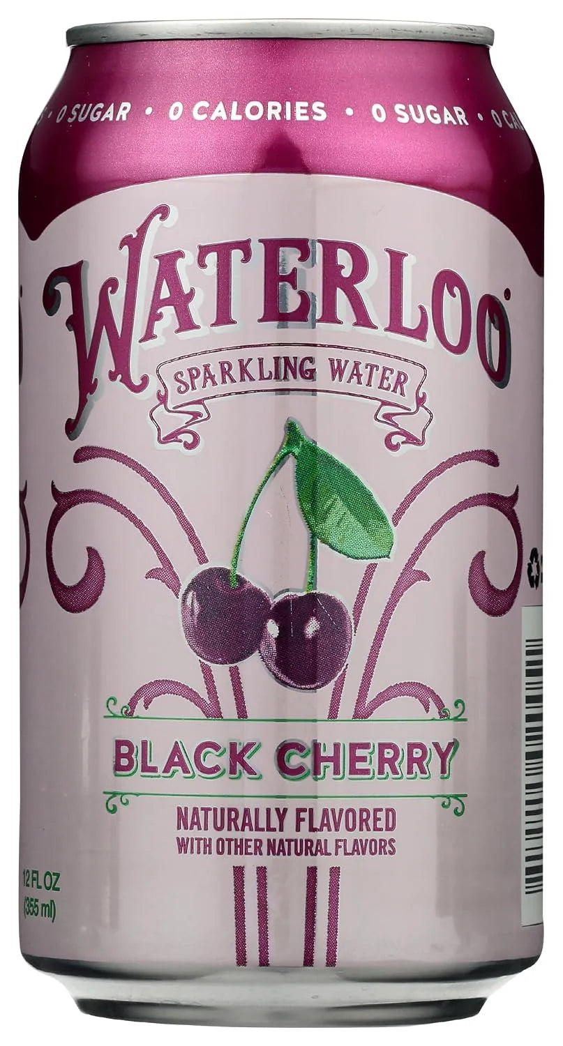 Waterloo Sparkling Water Waterloo Black Cherry Sparkling Water, 12 Fl Oz