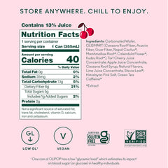 OLIPOP 6g Fiber Prebiotic Soda, Cherry Cola, 12 fl oz, 12 Pack | Shelf Stable Prebiotic Soda, 6g Fiber, 5g Sugar, Digestive Health Support, Prebiotics & Botanicals, Gluten Free, Non GMO