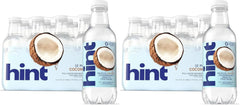 Hint Fruit-Infused Bottled Water, Coconut - Sugar Free Flavored Water with Zero Calories, Naturally Flavored, and No Artificial Sweeteners - 16 Fl Oz (Pack of 24)