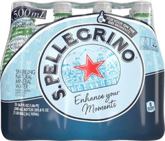 S.Pellegrino Sparkling Natural Mineral Water, Plastic Bottles, 16.9 Fl Oz (Pack of 24)