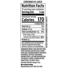 Mountain Dew Baja Blast Cans, 12 oz Cans, 12 Count