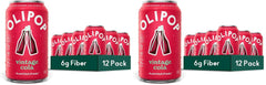 OLIPOP Prebiotic Soda Pop, Vintage Cola, Pantry Pack Packed with Prebiotics, Fiber, and Botanicals, Gluten Free, Vegan, GMO Free, 12oz, (Pack of 24)
