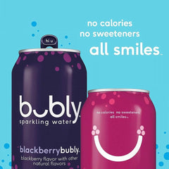 Bubly Sparkling Water Assorted Variety Pack, 8 Flavor - Zero Sugar & Zero Calories, Seltzer Water, 12 Fl Oz Cans (Pack of 18)