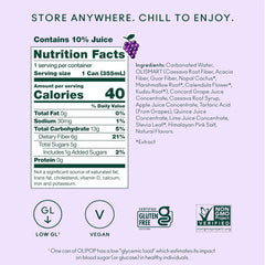 OLIPOP 6g Fiber Prebiotic Soda, Classic Grape, 12 fl oz, 12 Pack | Shelf Stable Prebiotic Soda, 6g Fiber, 5g Sugar, Digestive Health Support, Prebiotics & Botanicals, Gluten Free, Non GMO
