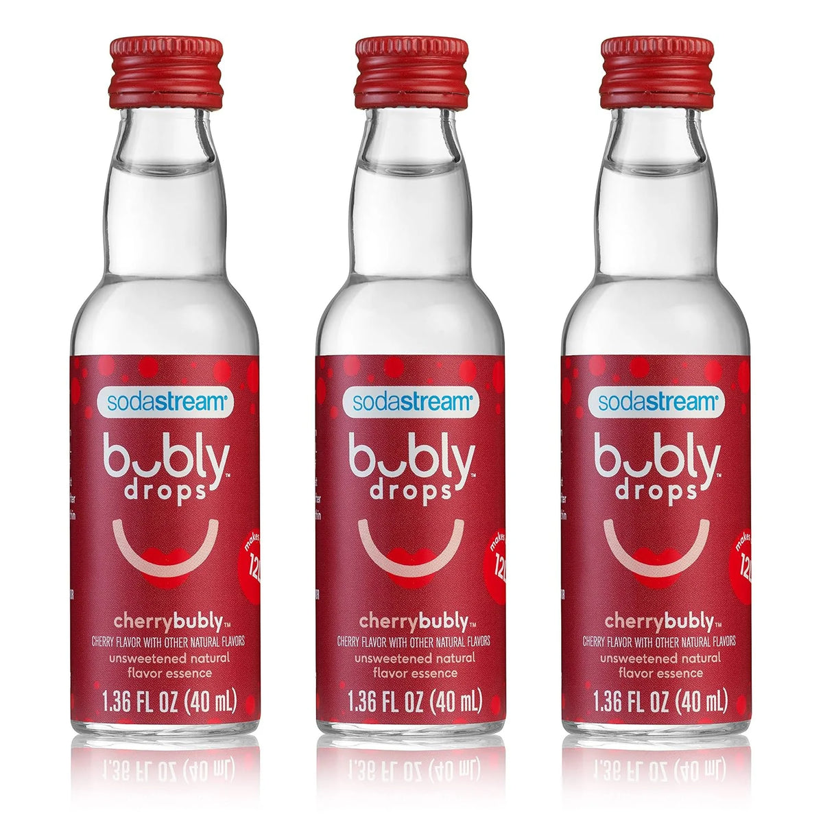 SodaStream bubly Drops, Cherry, 1.36 Fl Oz (Pack of 3)