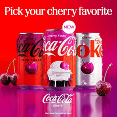 Diet Coke Cherry Soda Soft Drink Fridge Pack Cans, 12 fl oz, 12 Pack | No sugar, no calories, 34 mg caffeine per can