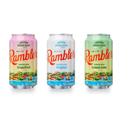 AUTX RAMBLER Variety Pack Sparkling Water, 12 Ounce (3 x 8 Pack) | Texas Limestone Mineral Blend, Assorted Flavors, Calcium, Magnesium & Potassium, Crisp Carbonation, Nothing Artificial