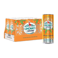 Limonati by Borjomi - Adjarian Mandarin Orange Lemonade with Natural Fruit Juice and Borjomi Sparkling Mineral Water - 11.15 oz, 12 Cans