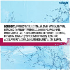 Splash Blast Water, Wild Berry, 16.9 Fl Oz | 30 Pack | Plastic Bottle