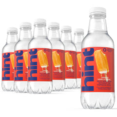 Hint Flavored Water Zero Sugar 0 Calories - Orange Vanilla Swirl (12 pack) | Crisp, refreshing water, fruit flavors. 0 calories, 0 sugar, 0 sweeteners. Hydration for wellness. Gluten-free, Kosher, Vegan