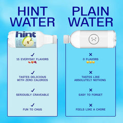 Hint Flavored Water Zero Sugar 0 Calories - Crisp Apple (12 pack) | Crisp, refreshing water, fruit flavors. 0 calories, 0 sugar, 0 sweeteners. Hydration for wellness. Gluten-free, Kosher, Vegan
