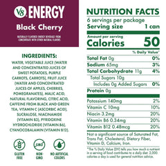 V8 Energy Black Cherry Energy Drink, 8 fl oz Can (24 Pack)