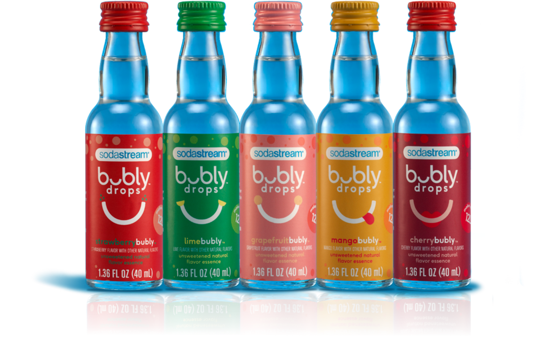 Bubly Drops flavor bottles